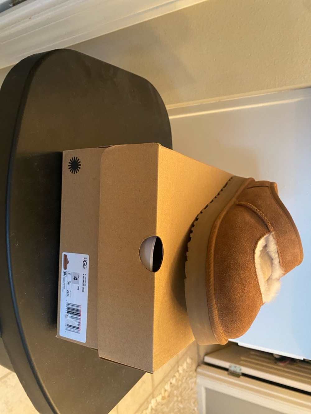 UGG Women's Chestnut Suede Shearling-Lined Clog - Chestnut Brown